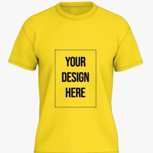 Custom T shirt Yellow