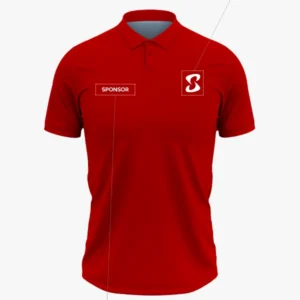 Custom Polo Sky Maroon Front