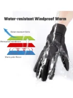 Winter Gloves for Men Women Black