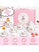 Porcelain Tea Set for Girls - Image 2